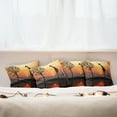 thumbnail image 3 of Ambesonne Animal Throw Pillow Cover 4 Pack, Giraffe in Wild Forest, 18", Orange Black, 3 of 6