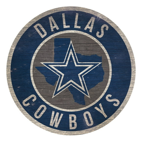 Les Cowboys de Dallas Signent un Design en Bois de 12 Pouces Rond
