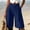 *Blue, variant on Women’s High Waisted Pleated Dress Bermuda Shorts,Casual Summer Shorts with Pockets White,Women's Plus XXL
