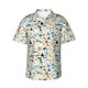 thumbnail image 1 of Fotbe Cartoon Dinosaur Camisa Hawaiana para Hombre Unisex – Camisa Casual de Verano con Botones de Manga Corta de Algodón y Lino,Large, 1 of 7