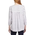 thumbnail image 3 of Wrangler Women's Babydoll Plaid Blouse (White, L), 3 of 3