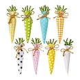 thumbnail image 1 of 8 piezas de adornos de zanahoria de Pascua, accesorios decorativos, colgantes de árboles artificiales, decoraciones para , recuerdos de, 1 of 7