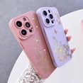 thumbnail image 6 of Compatible with iPhone 14 Pro Case, Butterfly Pattern with Side Plated Heart Pattern Soft Silicone Shockproof Full Camera Lens Cute Case for iPhone 14 Pro 6.1" for Women Girl Purple, 6 of 7