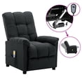 thumbnail image 1 of vidaXL Electric Massage Chair Dark Grey Fabric, 1 of 5