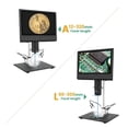 thumbnail image 4 of LCD Digital Microscope, Soldering Microscope Industrial Highly Sensitive 0-4X Adjustable Zoom 1080P 180 Degree With 2 Optical Lenses For Electronics Repair, 4 of 8