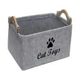 thumbnail image 3 of Contenedor organizador de Juguetes para perros Yuyangstore cesta de fieltro rectangular gris, 3 of 8