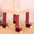 thumbnail image 4 of Bewildely Funda para pie de silla, decoración navideña, suministros de vacaciones, mano de obra suave, ajuste de muebles, protección, sin Kits de decoración para fiestas Funda para silla de 4 piezas, 4 of 6