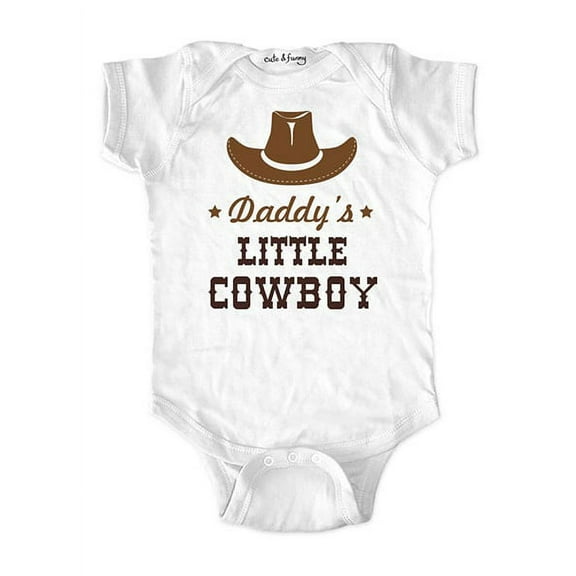 Daddy's little cowboy - wallsparks cute & funny Brand - baby one piece bodysuit - Great baby shower gift!