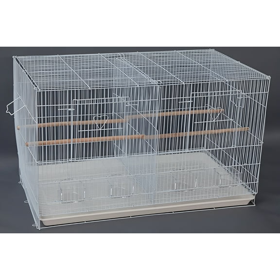 Large 30" Center Divider Breeding Breeder Bird Flight Cages For Aviaries Canaries Budgies Parakeets Finches Parakeets Lovebirds