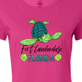 thumbnail image 4 of Inktastic Fort Lauderdale, Florida Happy Sea Turtle Women's T-Shirt, 4 of 5
