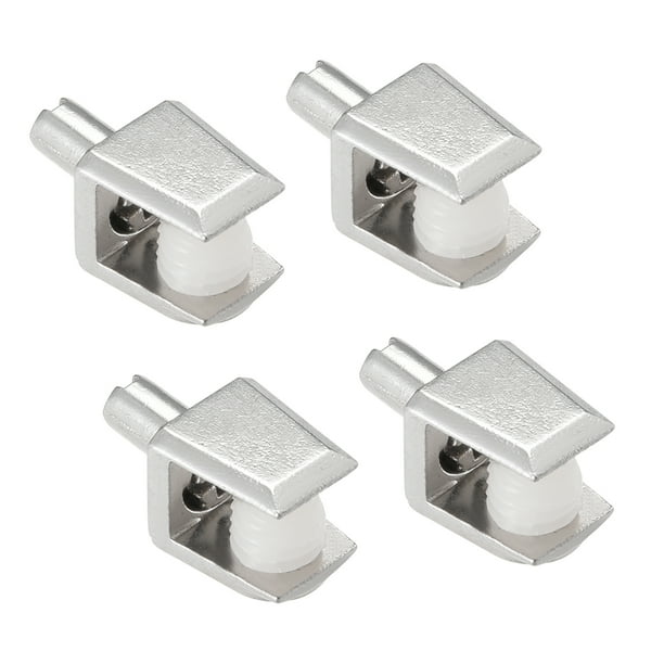Soportes de Estante de Vidrio Uxcell Clip de Eje Montaje para 5-8mm, Tipo-01, 4Pcs