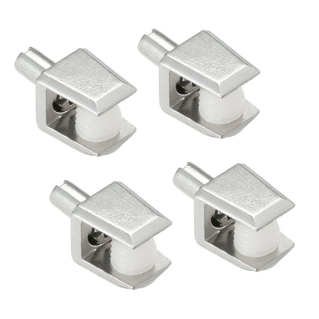 Soportes de Estante de Vidrio Uxcell Clip de Eje Montaje para 5-8mm, Tipo-01, 4Pcs