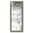 thumbnail image 2 of ArtToFrames 12" x 32" Aged White Gold Picture Frame, 12x32 inch Silver Wood Poster Frame (WOM-2036),  Pack, 2 of 7