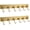 Gold, variant on Decorative Adhesive Key Holder for Wall, 6-Hook 304 Stainless Steel Key Rack, No-Drill, Gold (2 Pack)