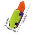 thumbnail image 2 of 3D Printing Gravity Knife Toy for Stress Relief, Adults & Teens, Portable ABS Material, Collection & Gift, Smoothness Blade, Lightweight Design, 2 of 8