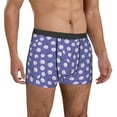 thumbnail image 5 of Men's Boxer Briefs, Daisies Flowers Purple Starry Sky Soft Comfy Mens Underwear Boxer Briefs Breathable With Widen Waist, 5 of 7