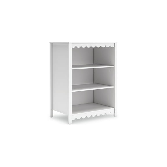 Signature Design by Ashley Hallityn 3-Tier Bookcase with 2 Adjustable Shelves, White