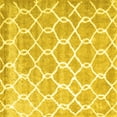 thumbnail image 1 of Ahgly Company Indoor Square Trellis Yellow Modern Area Rugs, 7' Square, 1 of 4