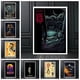 thumbnail image 2 of Póster de Halloween de la película de terror clásica Michael Myers, pintura de papel Kraft para pared, estudio, sala de estar, decoración, pintura artística, 2 of 5