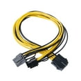 thumbnail image 2 of axGear PCI-E 8-Pin To 2x 8 Pin / 6 Pin Dual Power Splitter Cable Extension Wire, 2 of 8