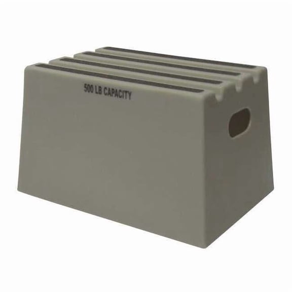 Box Step, 1 Steps, 500 lb Load Capacity, 11 3/4 in Overall Height, Plastic, Gray ST18-07