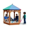 Gorilla Playsets Play-Zee-Bo Wooden Covered Sandbox with Canopy Roof