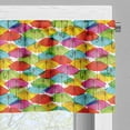 thumbnail image 3 of Ambesonne Colorful Valance Pack of 2, Vivid Umbrella, 42"X12", Multicolor, 3 of 5