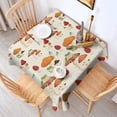 thumbnail image 2 of Red Mushroom Frog Light Pattern Square Tablecloth,Waterproof Square Table Cover,Wipeable Spillproof Washable Table Cover for Home Kitchen Party Decor 60"x60"(152x152cm), 2 of 6