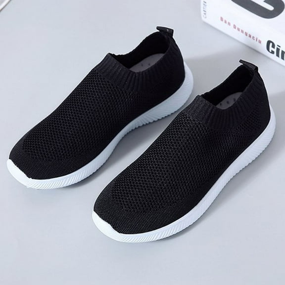 STRANDCHIC Women’s Sports Shoes, Shock Absorbing Lightweight Running Sneakers, Black Rubber Sole, Comfortable and Trendy