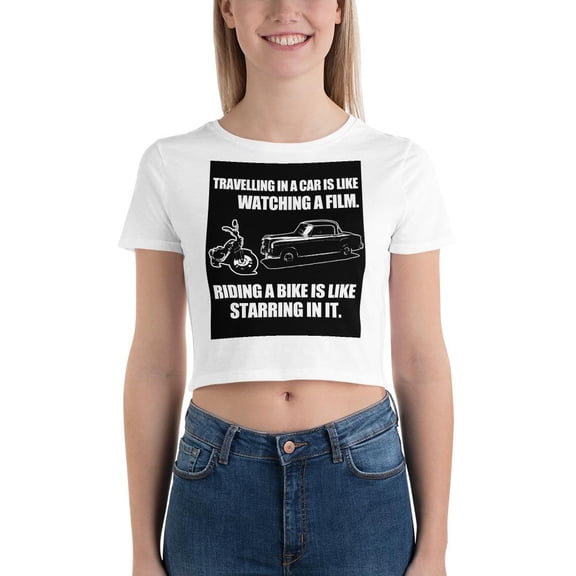 Starring In A Movie Crop Tee