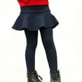 thumbnail image 3 of BULLPIANO 1-10T Girls Footless Leggings with Tutu Skirt Fleece Lined Leggings Tights Stretchy Pantskirt, 3 of 7
