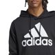 thumbnail image 4 of Sudadera con capucha adidas Essentials Logo Legacy para hombre negro/blanco, 4 of 5