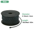 thumbnail image 3 of Uxcell Recoil Starter Rope Pull Cord 4mm 60m Nylon Pull Cord for Chainsaw Black Blue, 3 of 7