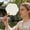 B, variant on NWOKYZGH 1Pc Plain Paper Fans Paper Church Fans Handheld Fan Small Round Paddle White Blank Fan for DIY Craft Hand Painting Art Crafting Calligraphy Ornaments Graffiti Party Dance