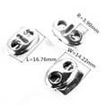 thumbnail image 2 of (Pack of 6) Gray Metal two holes Cord Locks Clamp Slider for , Elastic Cord, Accessory Cordage, Drawstrings, Sewing, 2 of 7