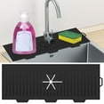 thumbnail image 2 of Muyoka Atopoler Fregadero de cocina Protector contra salpicaduras Grifo de silicona Colector de agua Manija del grifo Bandeja colectora de goteo para mantener los fregaderos de cocina y baño secos Muyoka Hogar, 2 of 7