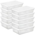 thumbnail image 1 of Sterilite Contenant de Rangement Empilable sous le Lit de 28 Qt, Lot de 10, 1 of 11