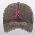 thumbnail image 2 of TIEVOSA UniCancer International Publicity Day Ribbon Embroidered Hats Baseball Hats Outdoor Sports Hats Hop Hat Letters, 2 of 4