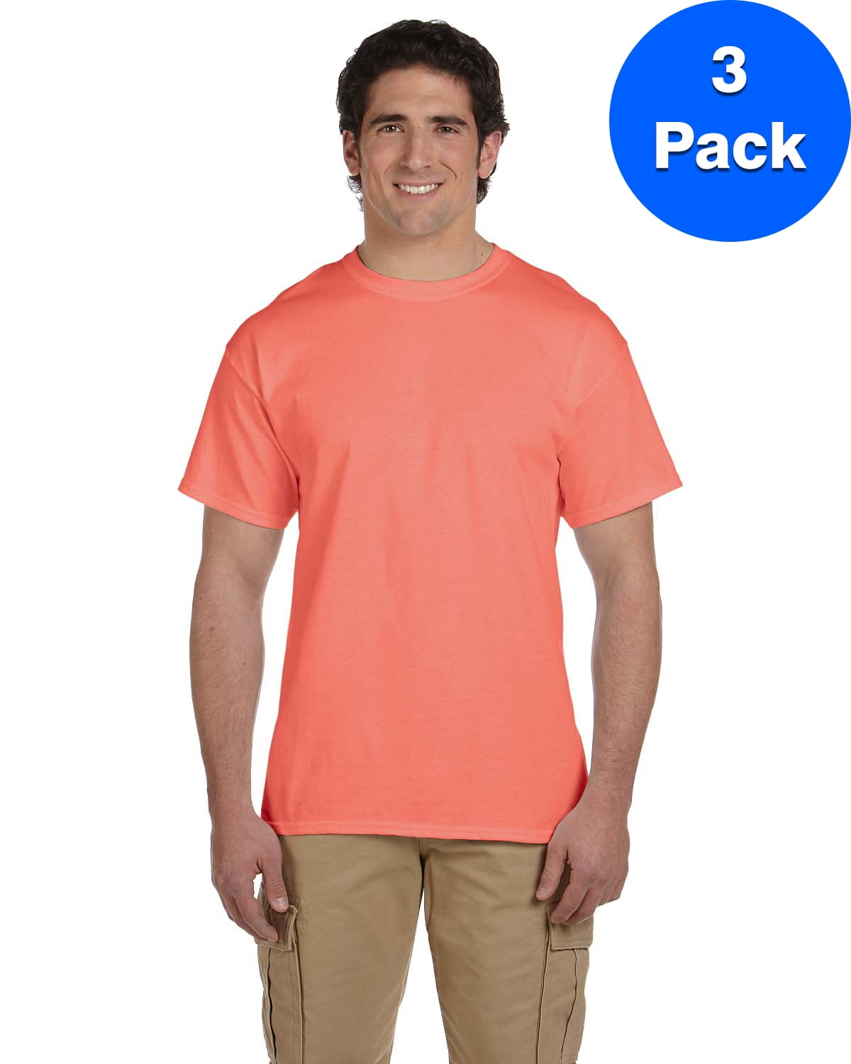 Fruit of the Loom Mens 5 oz. Heavy Cotton HD TShirt 3931 (3 PACK