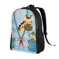 thumbnail image 2 of Rocae Giraffe Come Out From Zipper print Computer bag with separate compartment, suitable for 15 inch laptop backpack, gift for men and women, 2 of 8