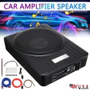 800W 10Inch Car Subwoofer, Powered Car Audio Subwoofers System, Underseat Subwoofer High Powered Amp Super Bass Speaker For Car/Truck