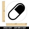thumbnail image 2 of Pill Medicine Self-Inking Rubber Stamp Ink Stamper - Red Ink - Mini 1/2 Inch, 2 of 7
