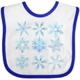 thumbnail image 3 of Inktastic Winter Snowflakes Boys or Girls Baby Bib, 3 of 4