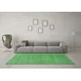 thumbnail image 3 of Ahgly Company Indoor Square Solid Emerald Green Modern Area Rugs, 8' Square, 3 of 4
