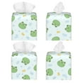 thumbnail image 2 of Sikiie Kawaii Frogs Leather Tissue Box Cover Square, tissue box holder, Tissue Box with Bottom Belt-5.2”x5.2”x5.2”, 2 of 7
