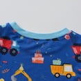 thumbnail image 6 of WIBACKER Bamboo Viscose Toddler Pajamas Boys Girls Baby Excavator Pjs Sets 2-6T Kids 2pcs Long-Sleeve Snug fit Sleepwear, 6 of 9