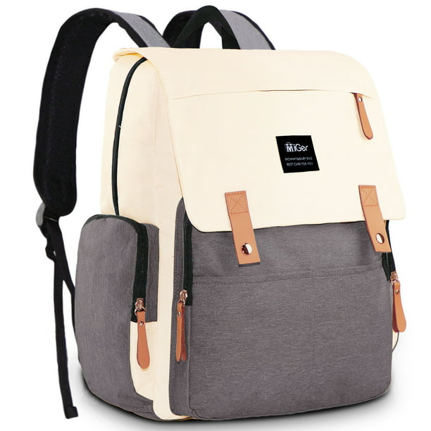 Miger Diaper Bag Backpack with Multi-Function Waterproof Unisex ...