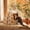 13.7x13.7x11.8 in, variant on Halloween Pumpkin Enclosed Pet Cave Bed, Warm Cozy Sleeping Hut Nest for Small Medium Cats Dogs, Soft Thanksgiving Themed Indoor Secure Rest Space
