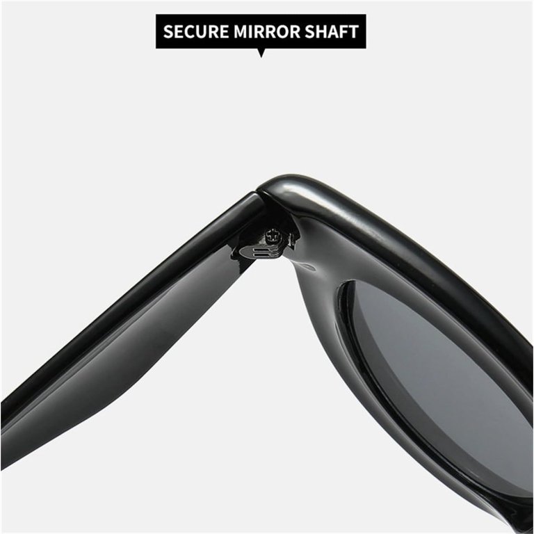 Oversized Cat Eye Sunglasses for Women Cute Oval Thick Frame 