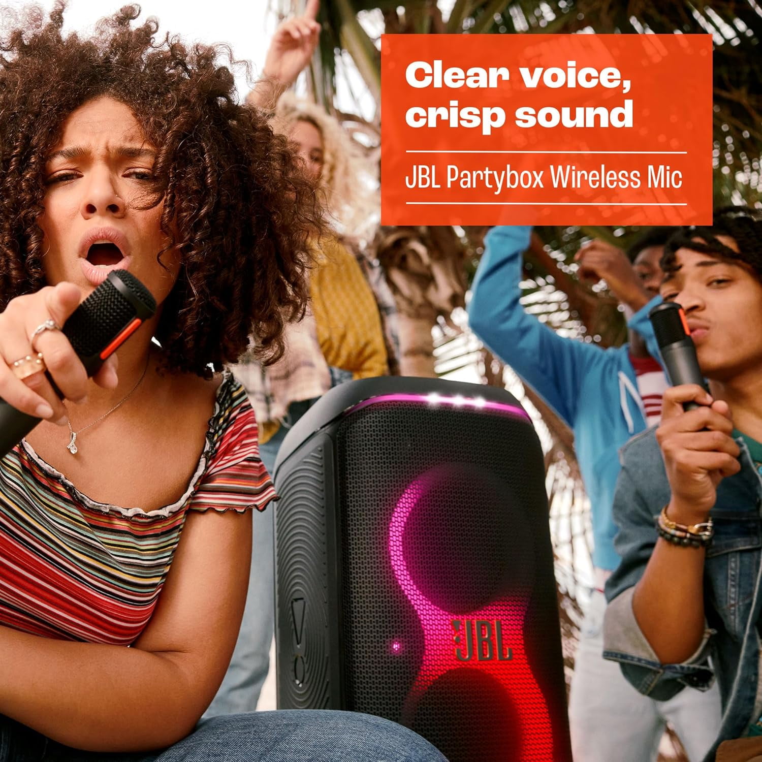 Restored JBL JBLPBWIRELESSMICAM-Z PartyBox Wireless Two Microphone Kit (Refurbished)